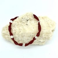 צמיד ארגמן עדין עם ניצוצות קריסטלי סוורובסקי*